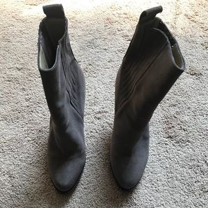 Alexander wang suede ankle booties